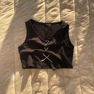 Black Crop Top